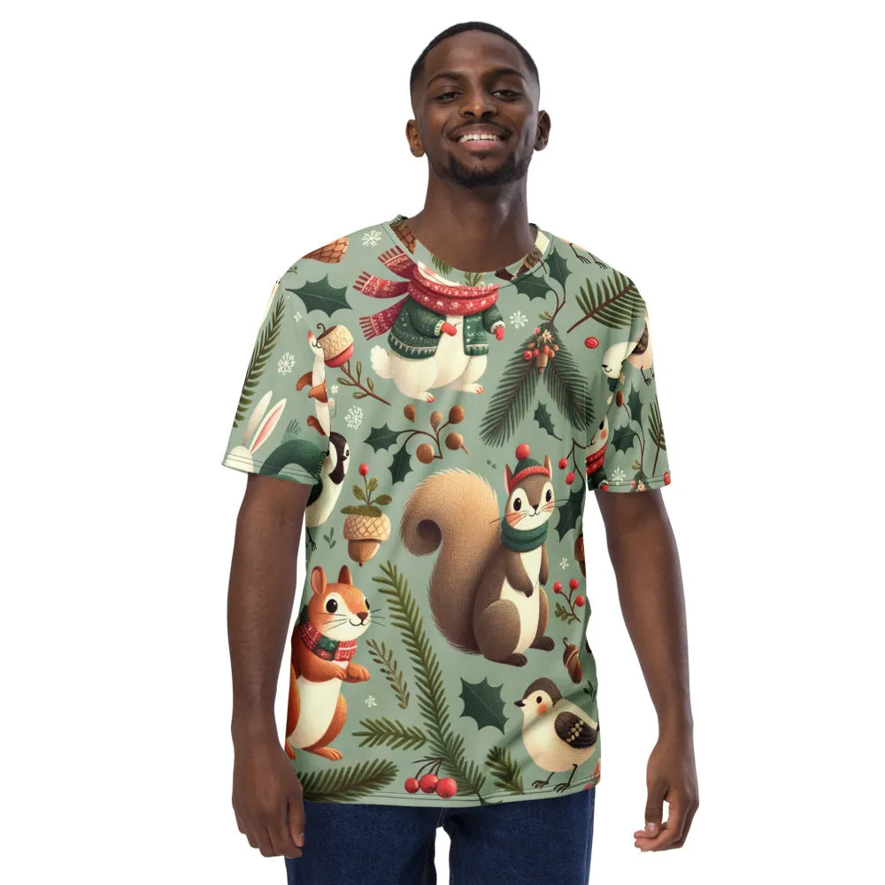 Whimsical Winter Wear Men's Crew Neck T-Shirt