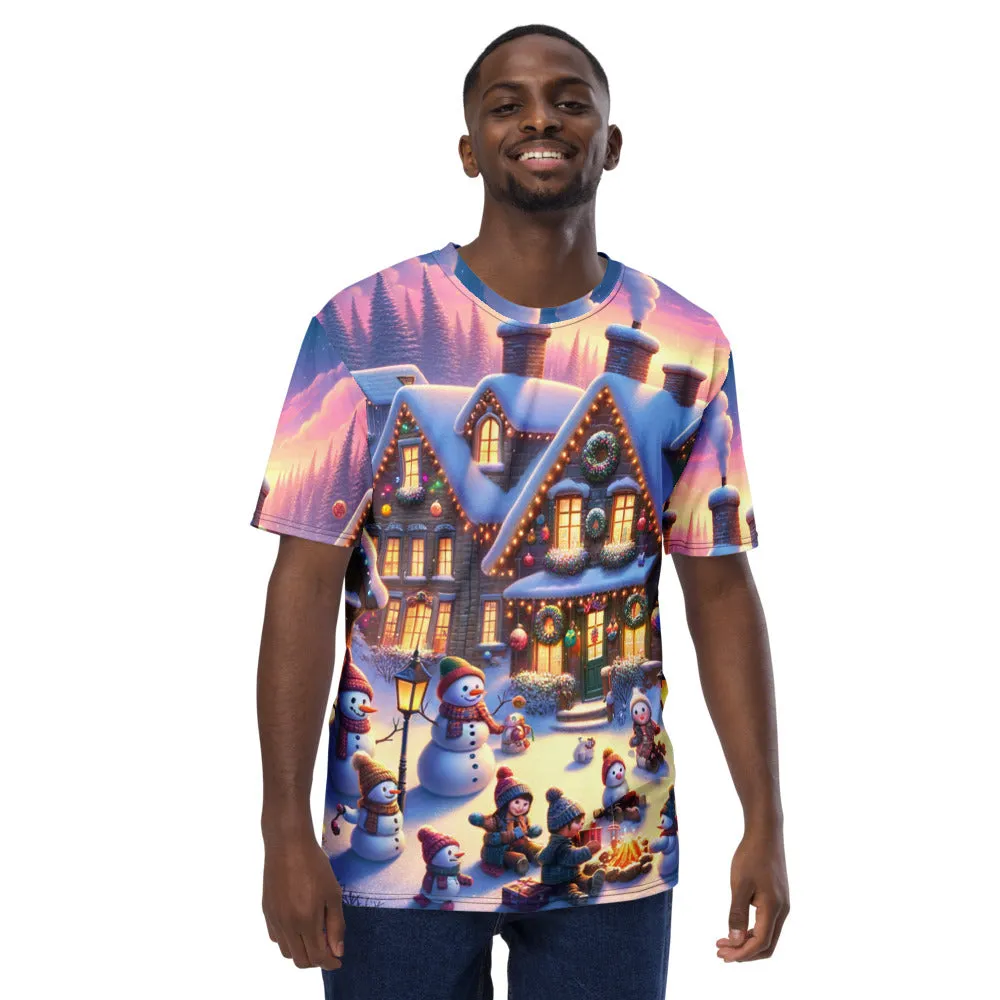 Whimsical Winter Wear Men's Crew Neck T-Shirt