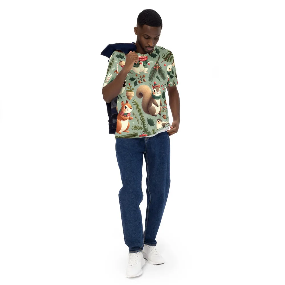 Whimsical Winter Wear Men's Crew Neck T-Shirt