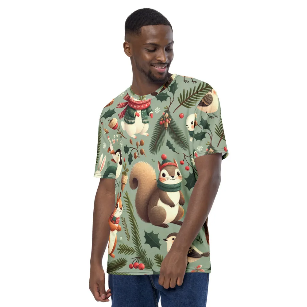 Whimsical Winter Wear Men's Crew Neck T-Shirt