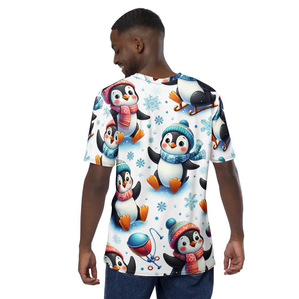 Whimsical Winter Wear Men's Crew Neck T-Shirt