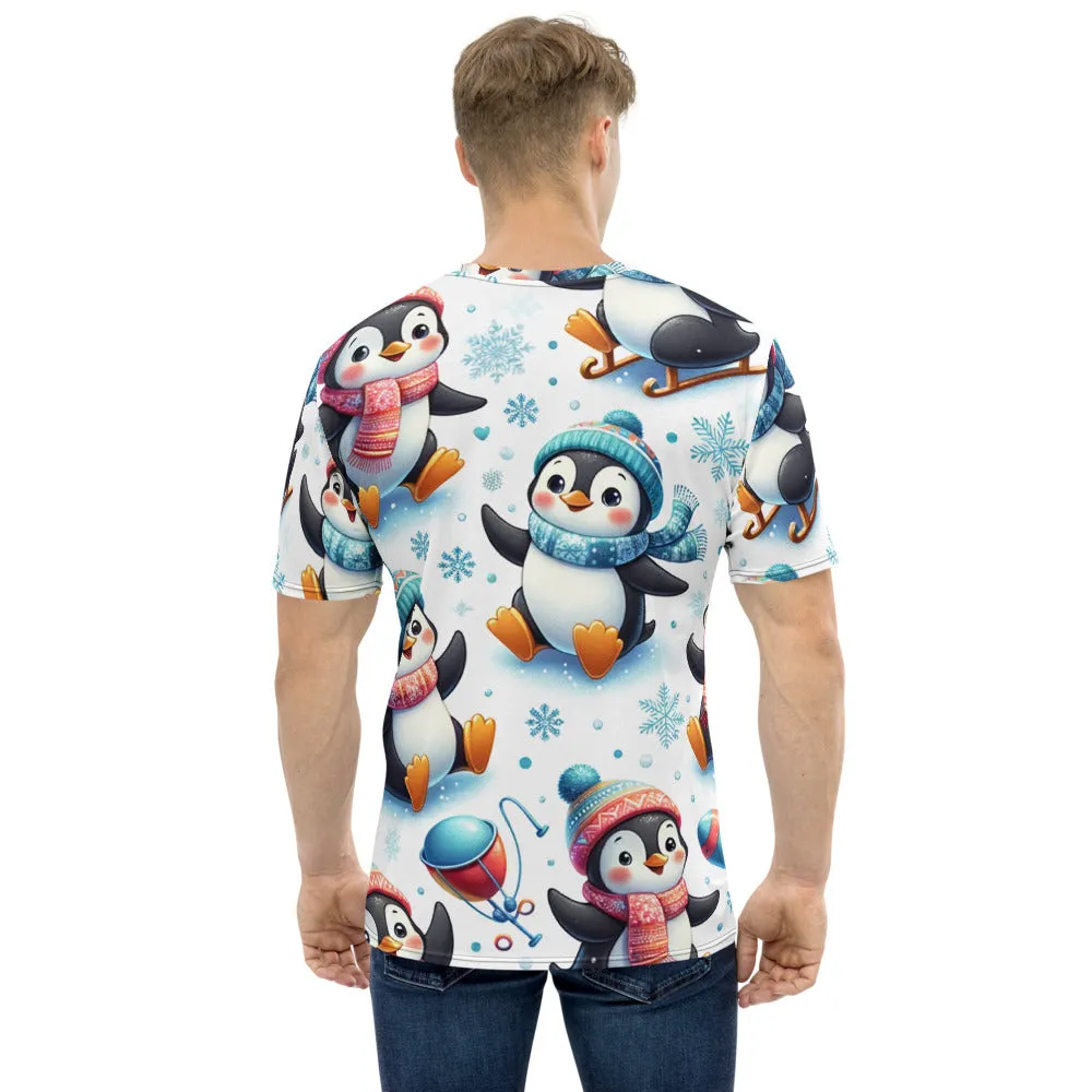 Whimsical Winter Wear Men's Crew Neck T-Shirt