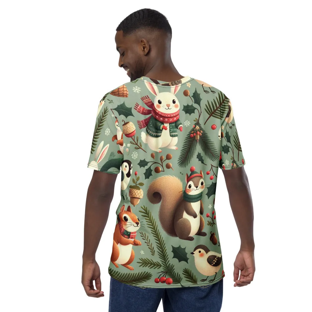 Whimsical Winter Wear Men's Crew Neck T-Shirt