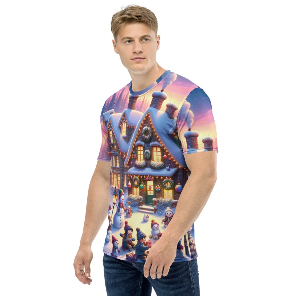 Whimsical Winter Wear Men's Crew Neck T-Shirt