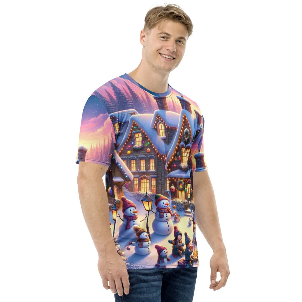 Whimsical Winter Wear Men's Crew Neck T-Shirt