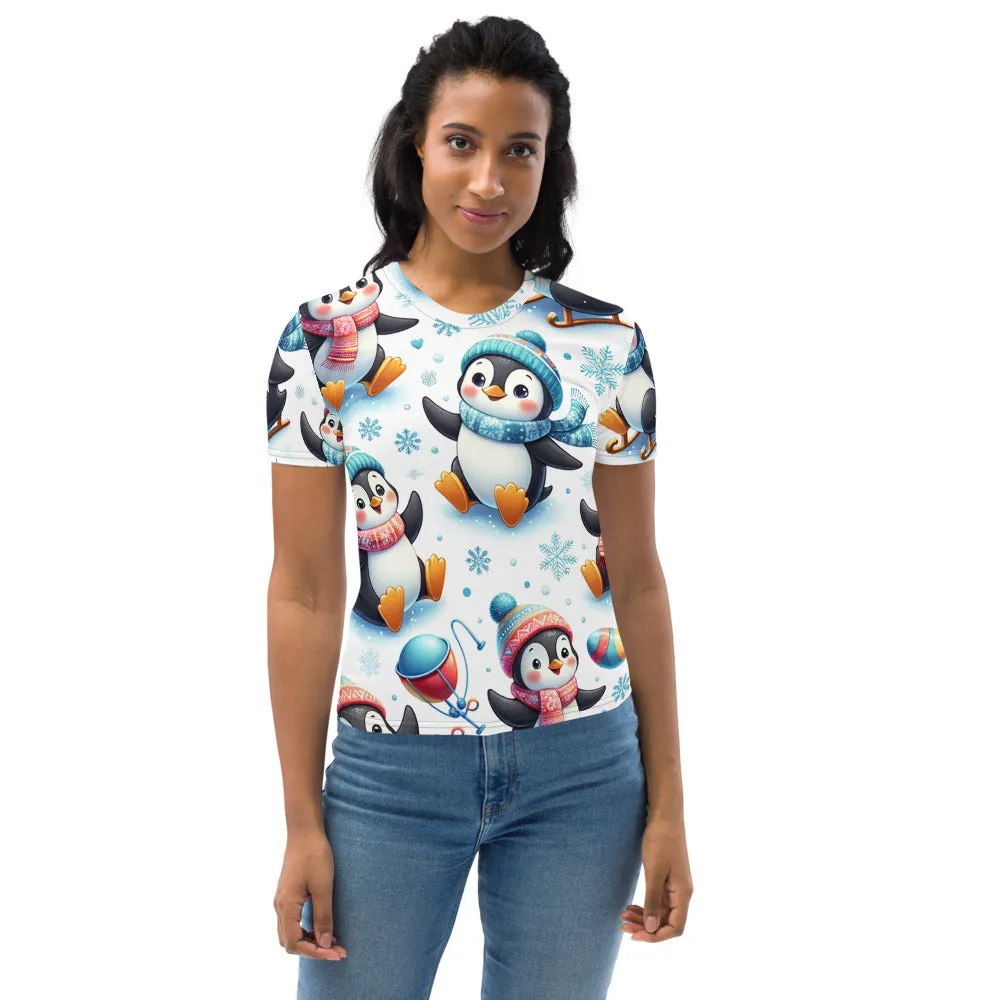 Whimsical Winter Wear Women's Crew Neck T-Shirt