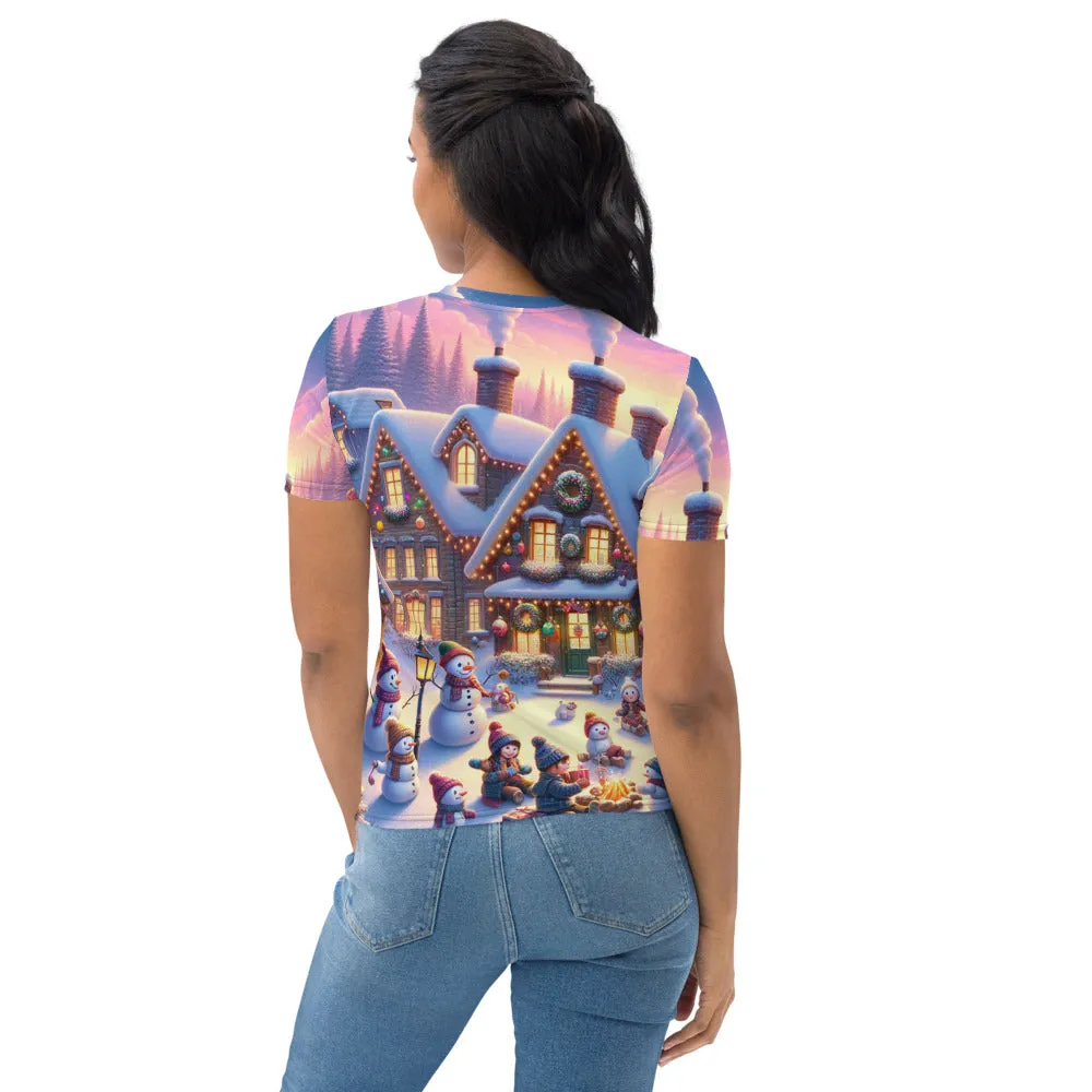 Whimsical Winter Wear Women's Crew Neck T-Shirt