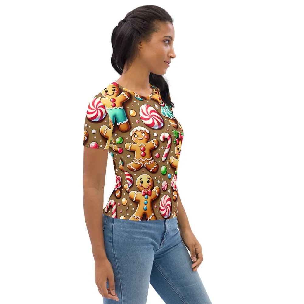 Whimsical Winter Wear Women's Crew Neck T-Shirt