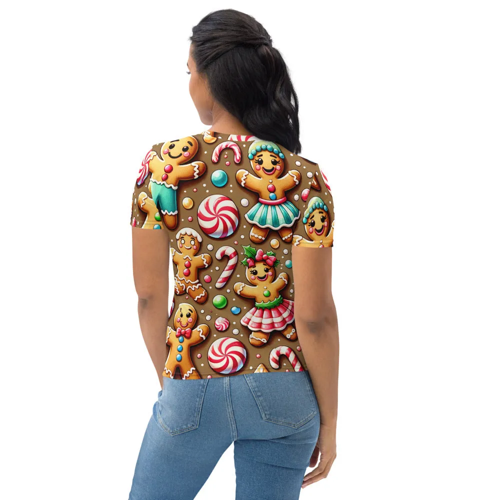 Whimsical Winter Wear Women's Crew Neck T-Shirt