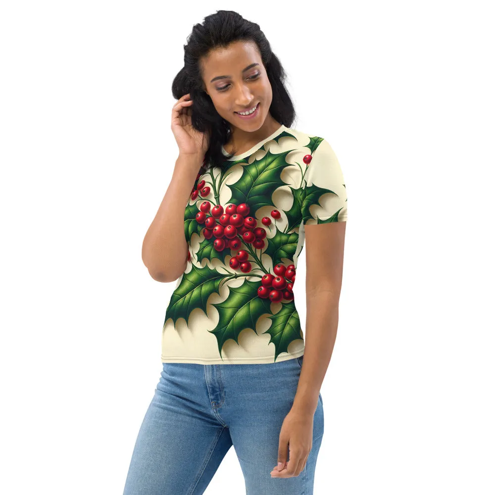 Whimsical Winter Wear Women's Crew Neck T-Shirt
