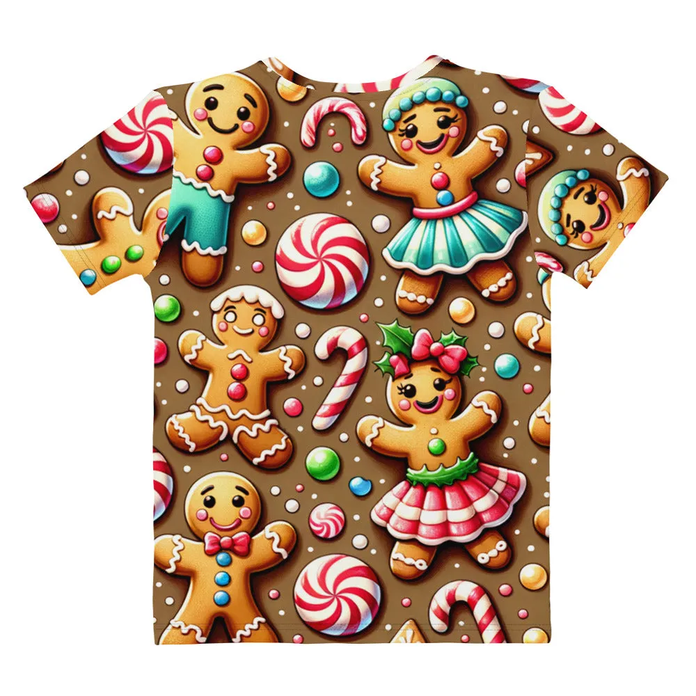 Whimsical Winter Wear Women's Crew Neck T-Shirt