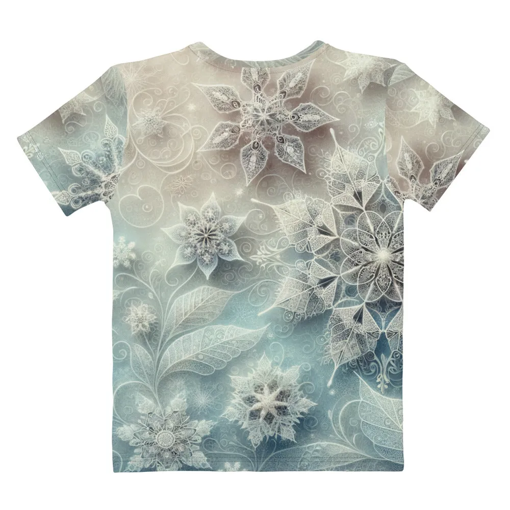 Whimsical Winter Wear Women's Crew Neck T-Shirt