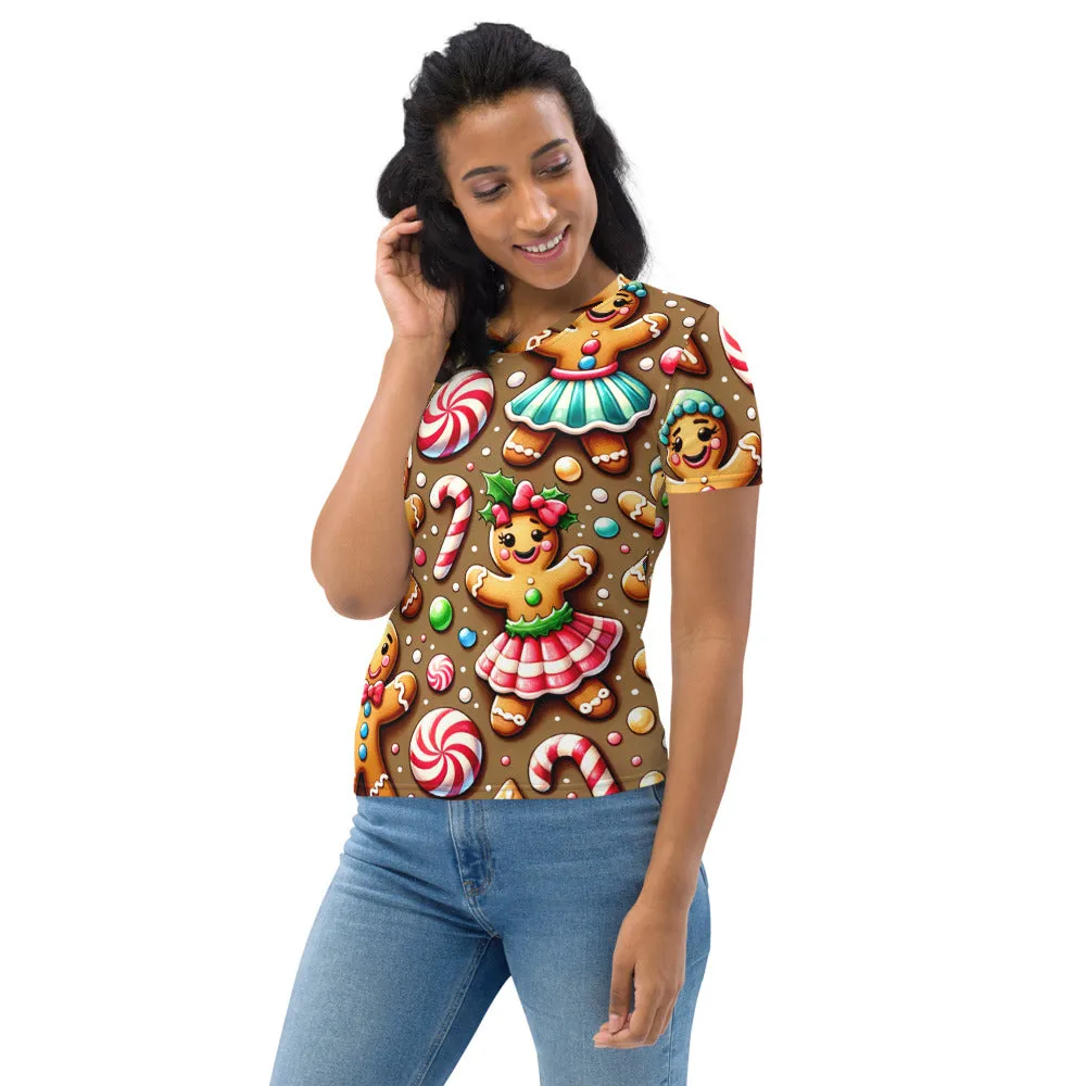 Whimsical Winter Wear Women's Crew Neck T-Shirt