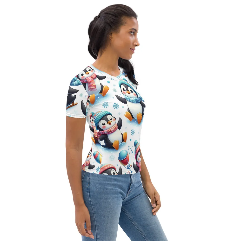 Whimsical Winter Wear Women's Crew Neck T-Shirt