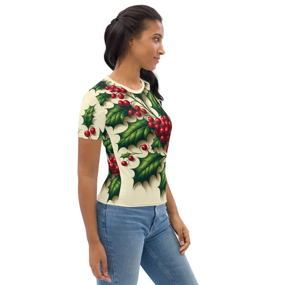 Whimsical Winter Wear Women's Crew Neck T-Shirt