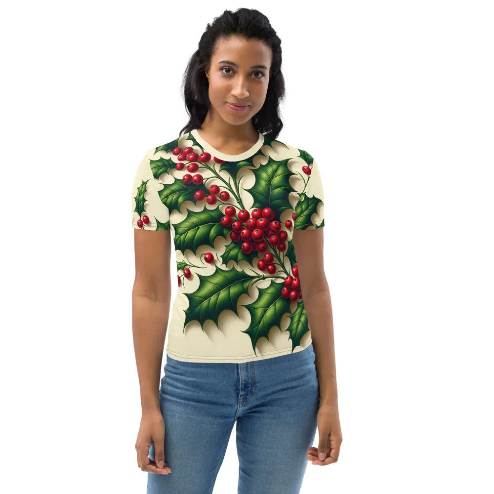Whimsical Winter Wear Women's Crew Neck T-Shirt
