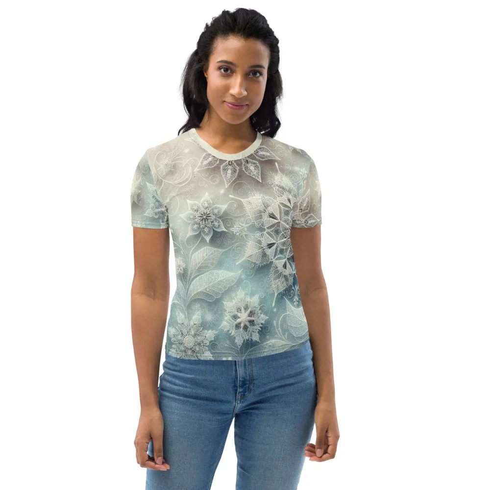 Whimsical Winter Wear Women's Crew Neck T-Shirt