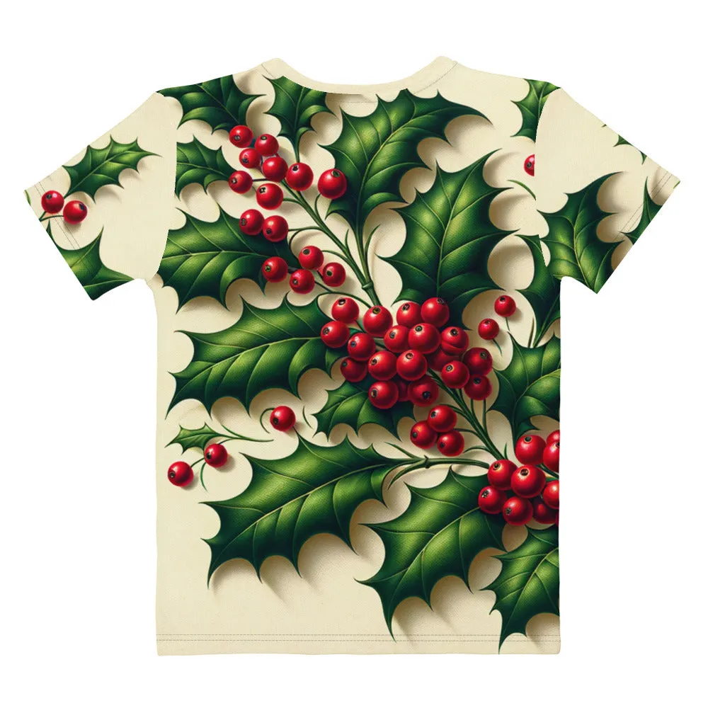 Whimsical Winter Wear Women's Crew Neck T-Shirt