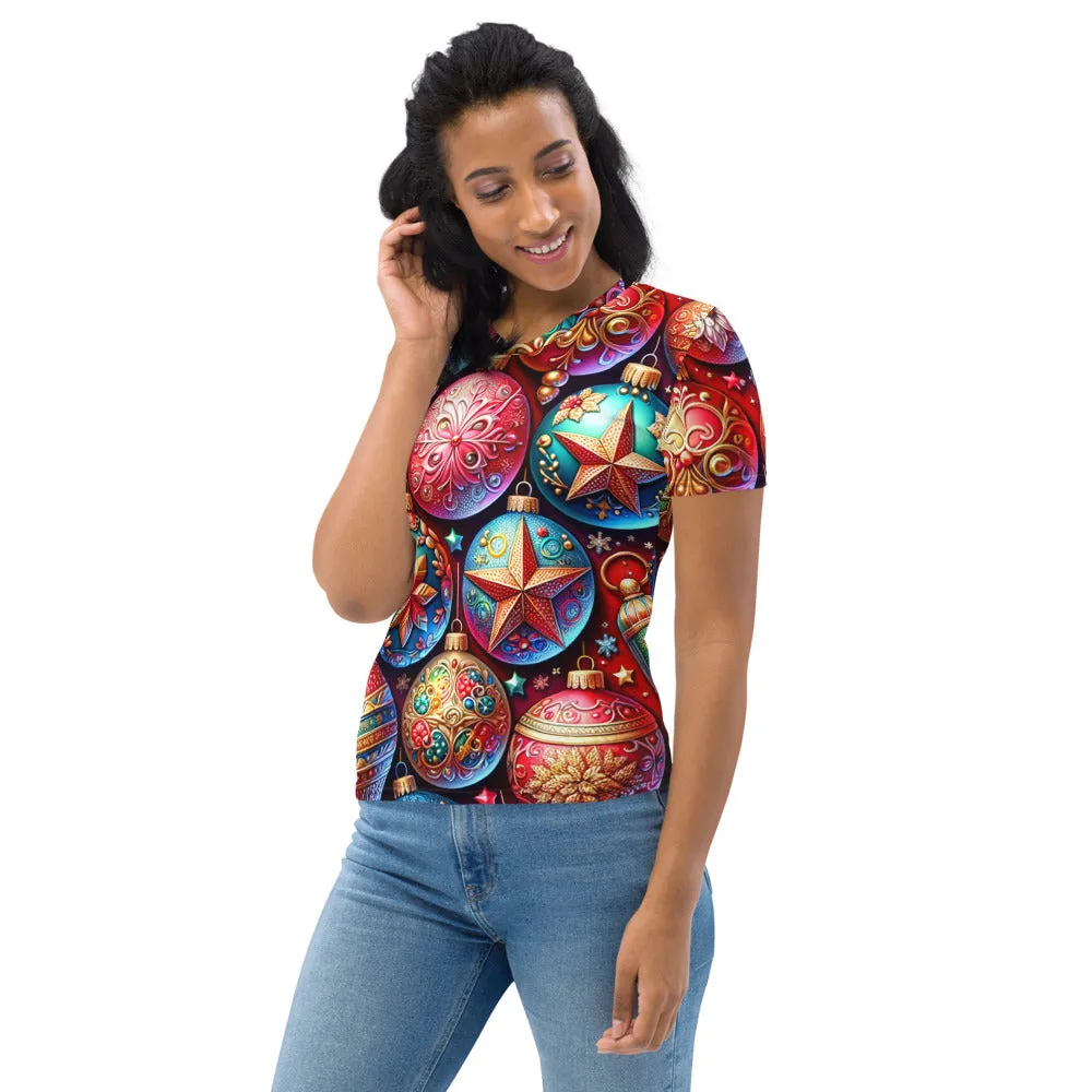 Whimsical Winter Wear Women's Crew Neck T-Shirt