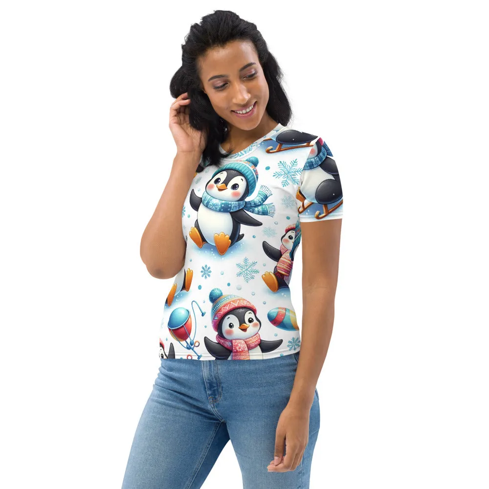 Whimsical Winter Wear Women's Crew Neck T-Shirt