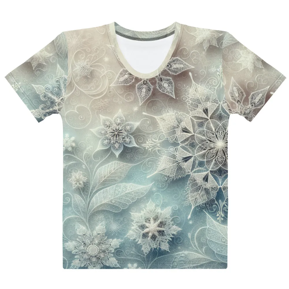 Whimsical Winter Wear Women's Crew Neck T-Shirt