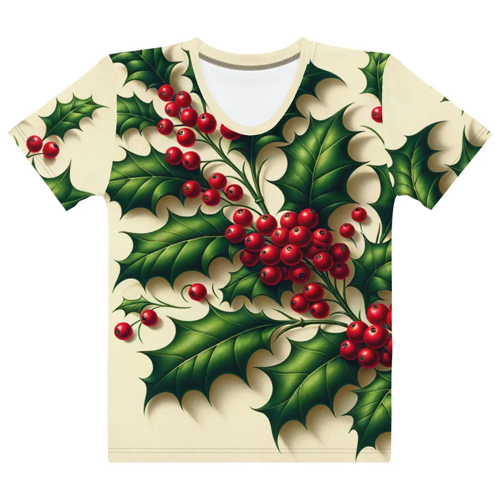 Whimsical Winter Wear Women's Crew Neck T-Shirt