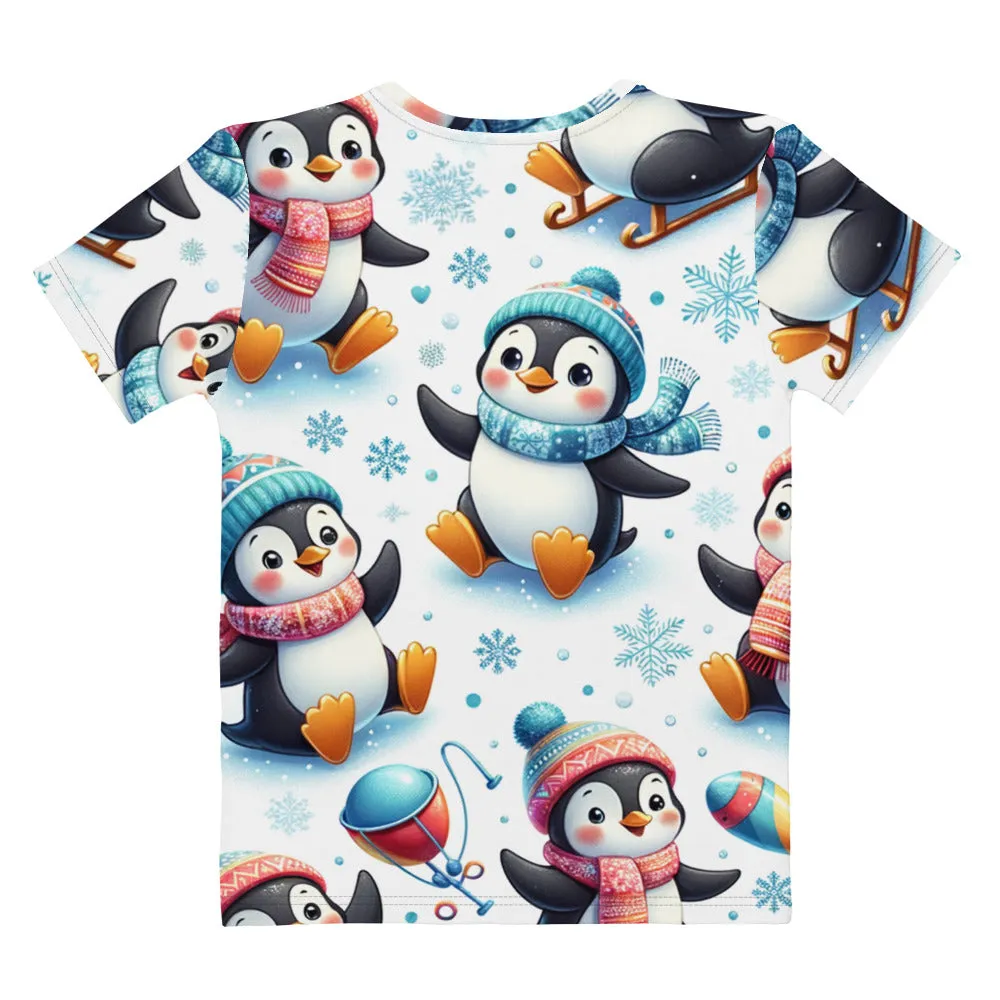 Whimsical Winter Wear Women's Crew Neck T-Shirt