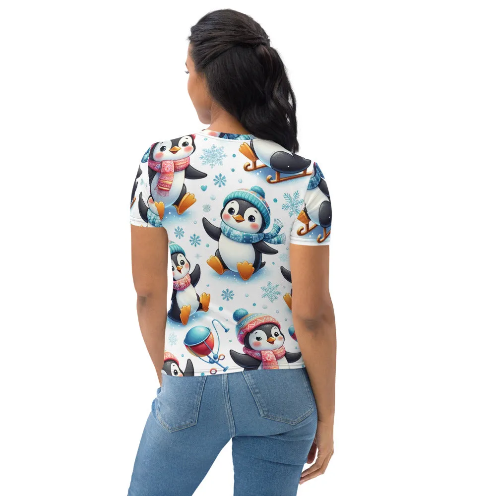 Whimsical Winter Wear Women's Crew Neck T-Shirt