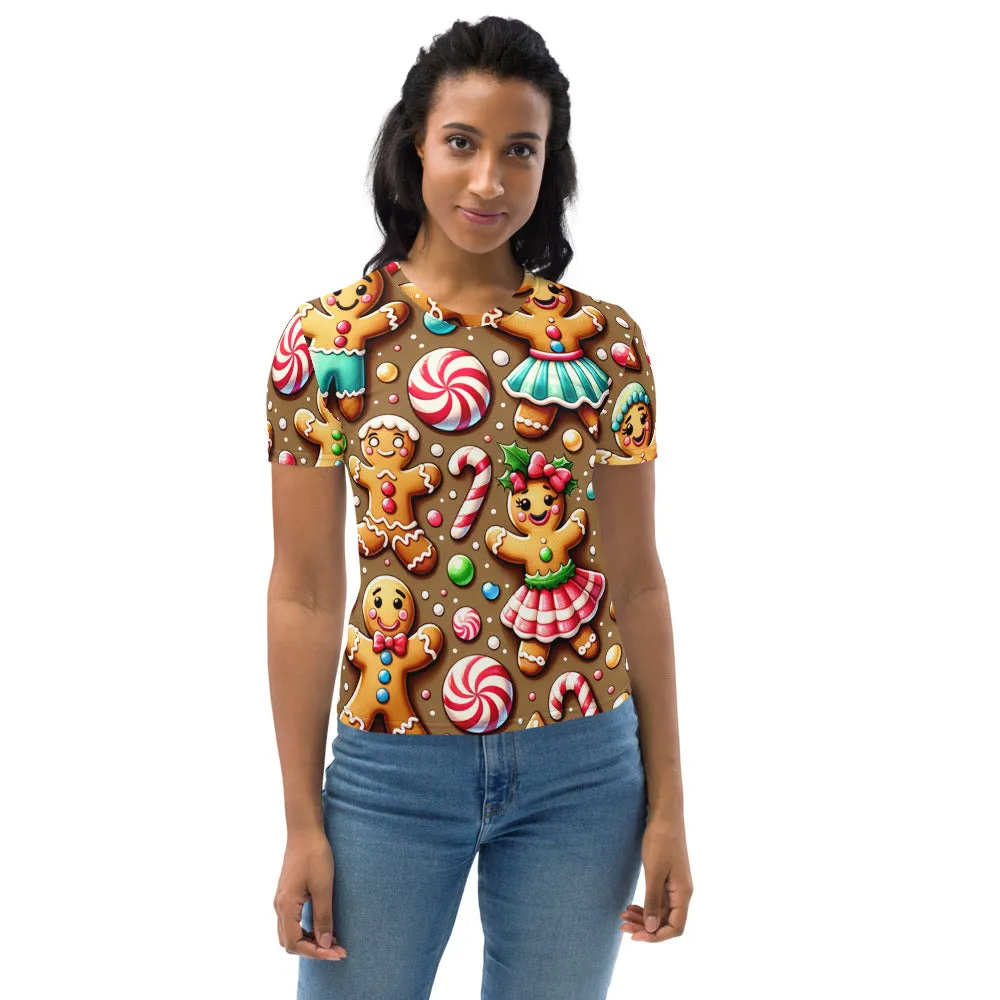 Whimsical Winter Wear Women's Crew Neck T-Shirt