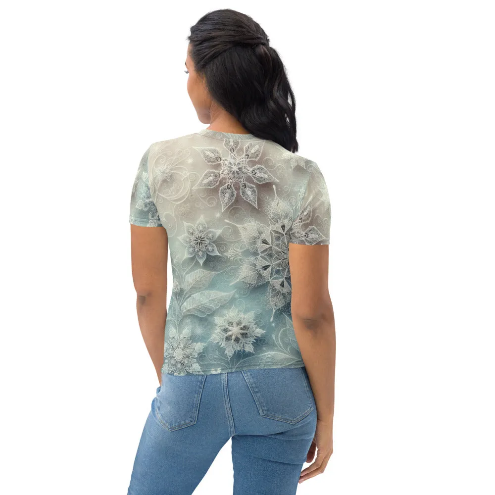 Whimsical Winter Wear Women's Crew Neck T-Shirt