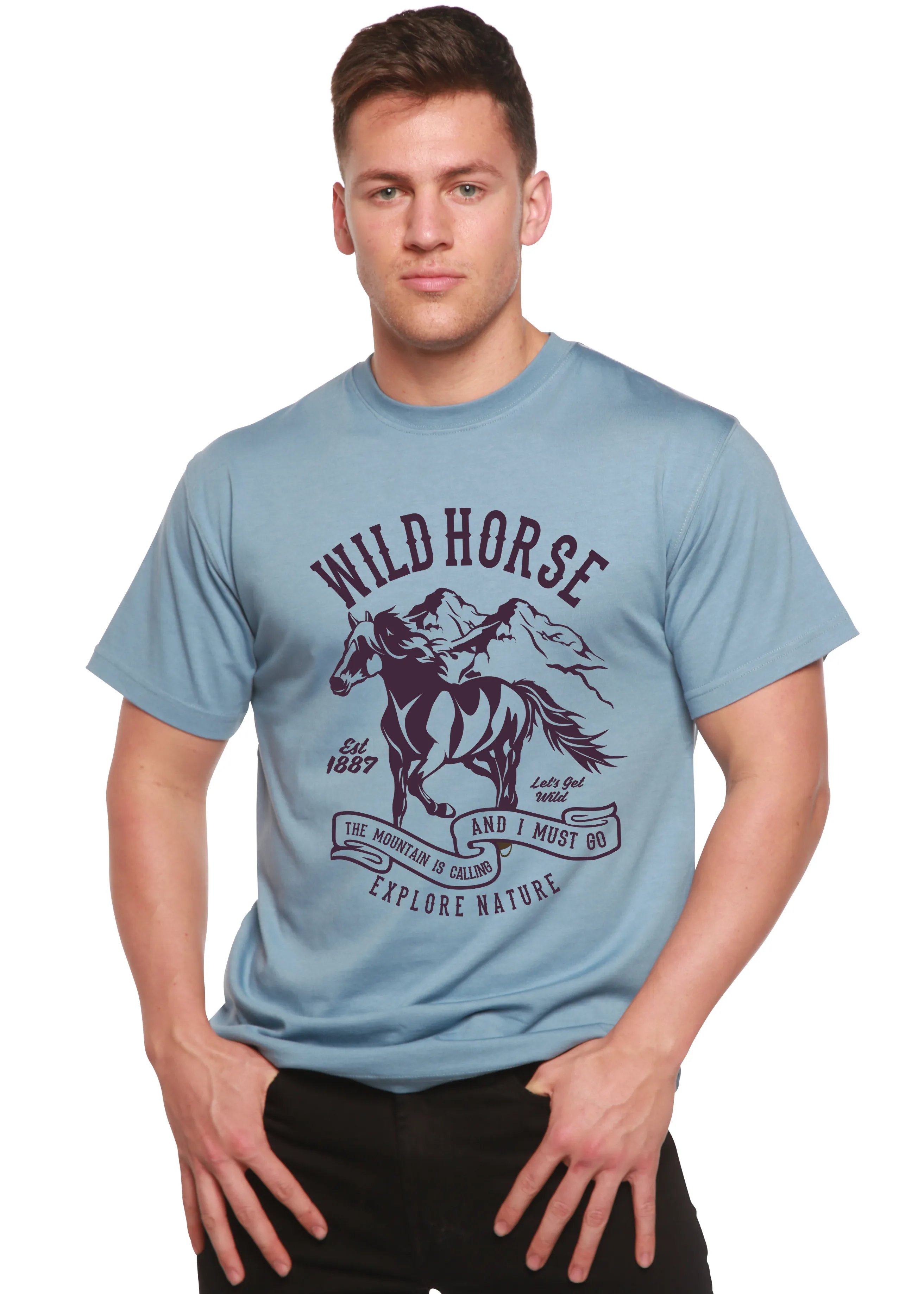 Wild Horse Spun Bamboo® Men's Bamboo Viscose/Organic Cotton Short Sleeve Graphic T-Shirt