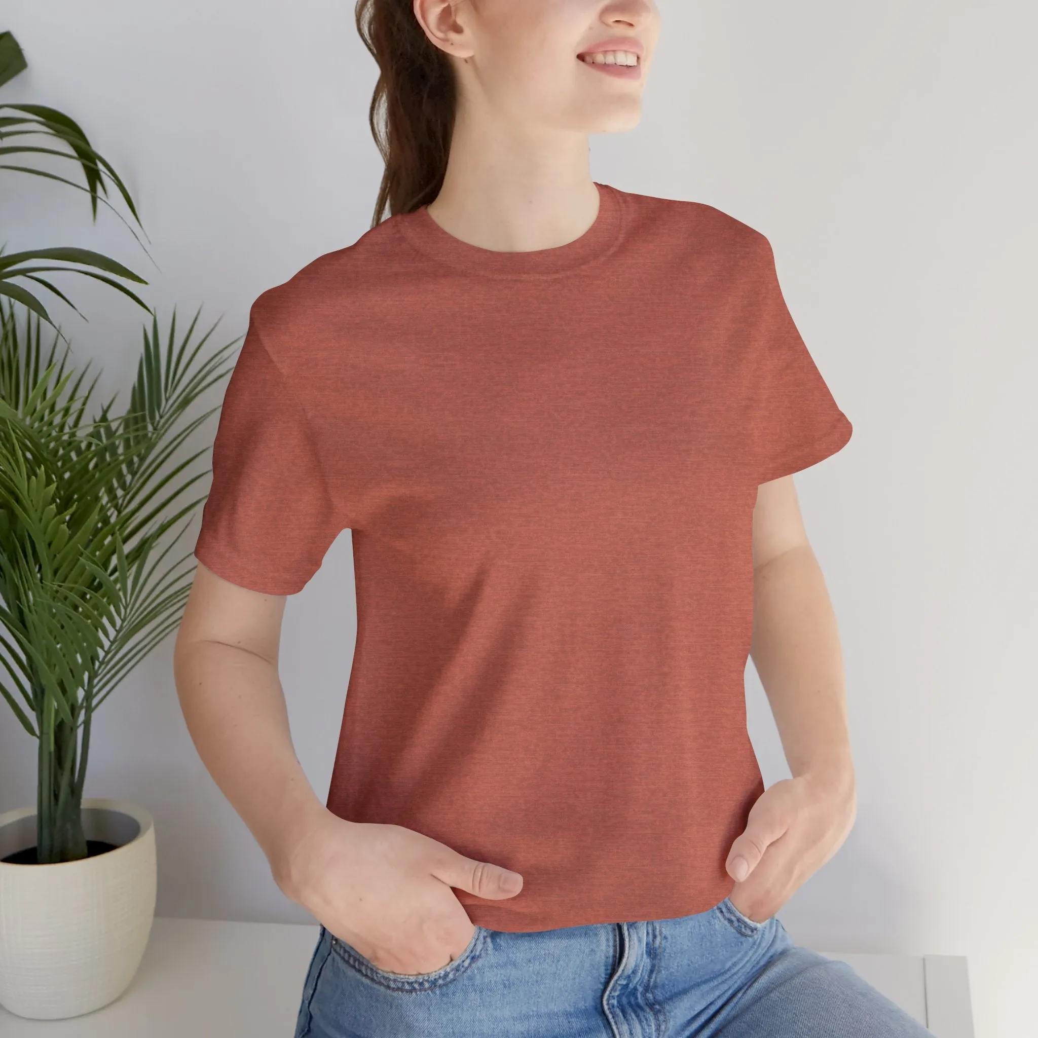 Womens Heather Clay T Shirts Premium Casual Short Sleeve Shirts Oversized Tops
