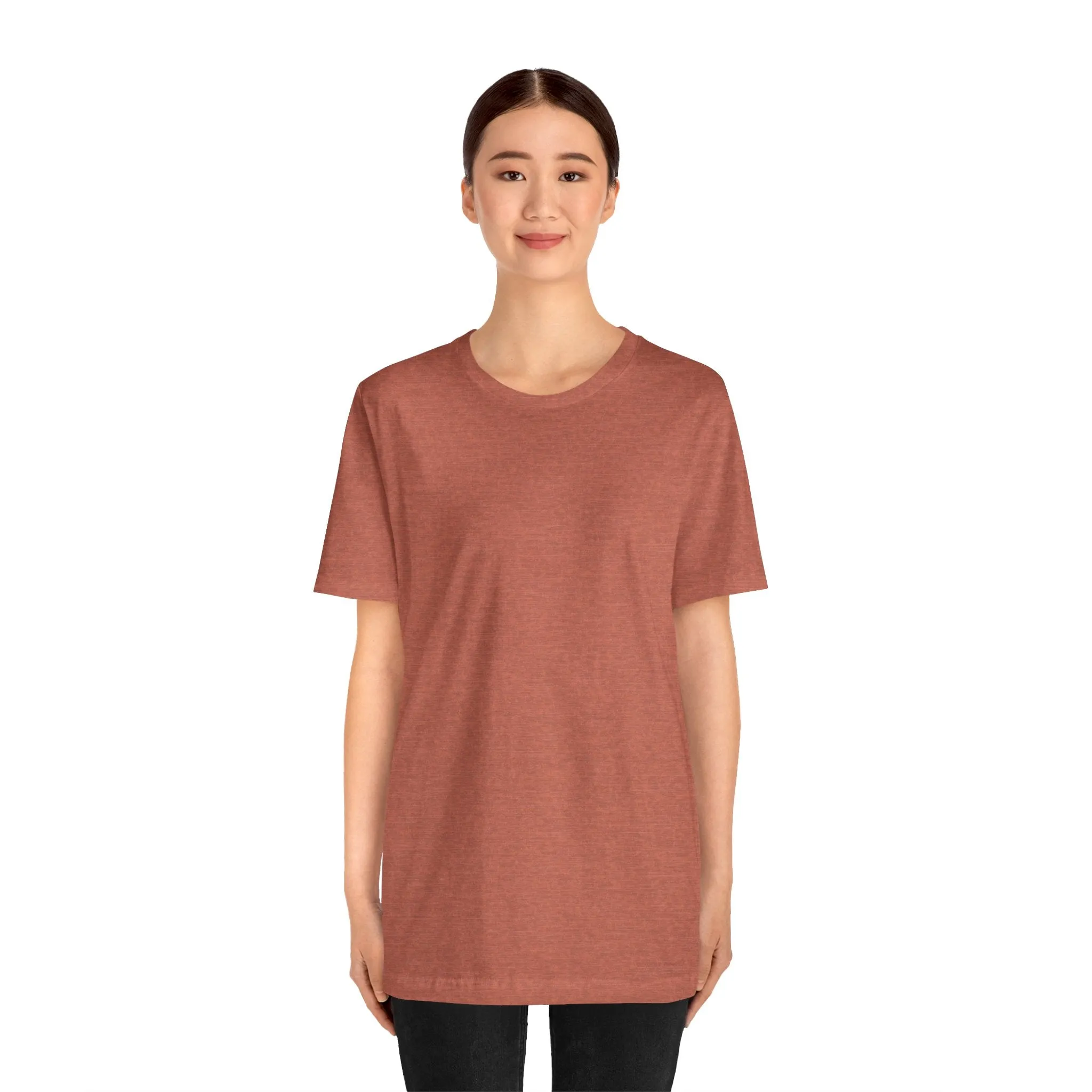 Womens Heather Clay T Shirts Premium Casual Short Sleeve Shirts Oversized Tops