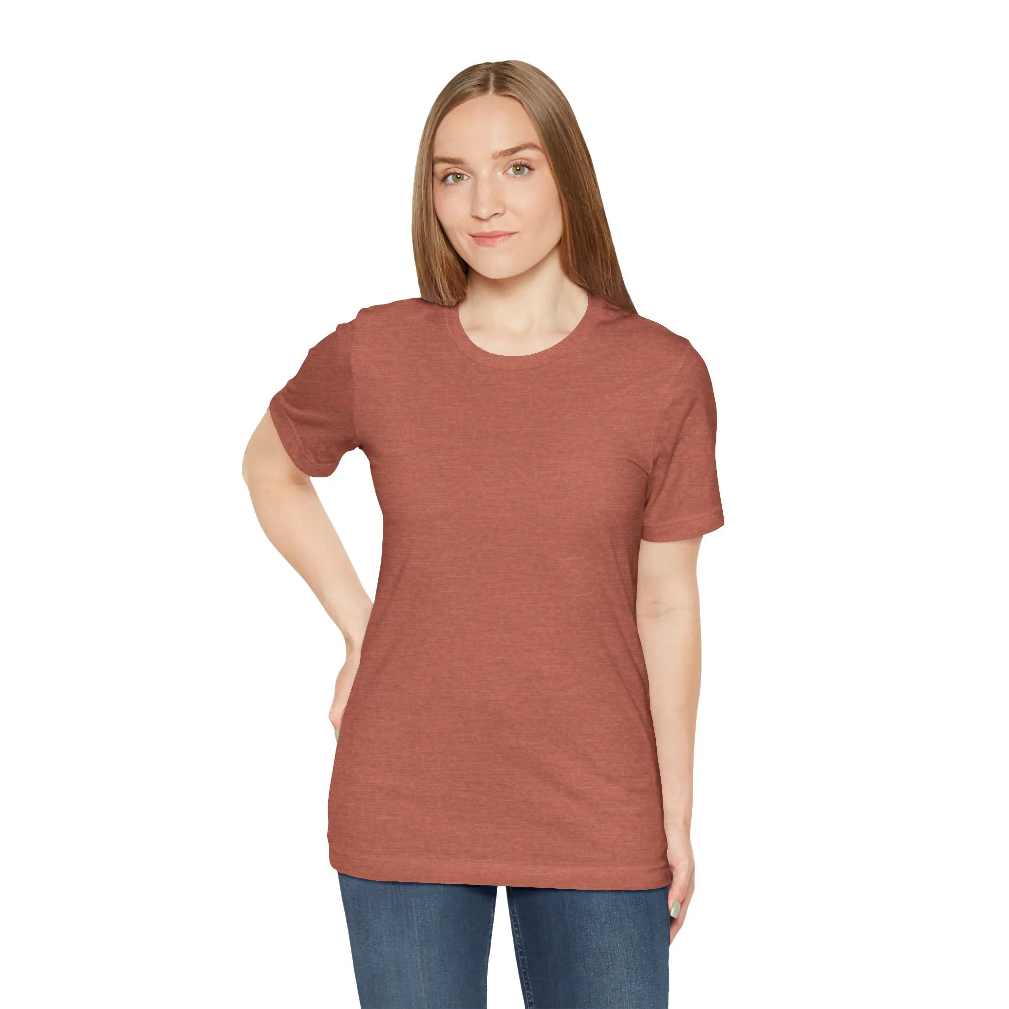 Womens Heather Clay T Shirts Premium Casual Short Sleeve Shirts Oversized Tops