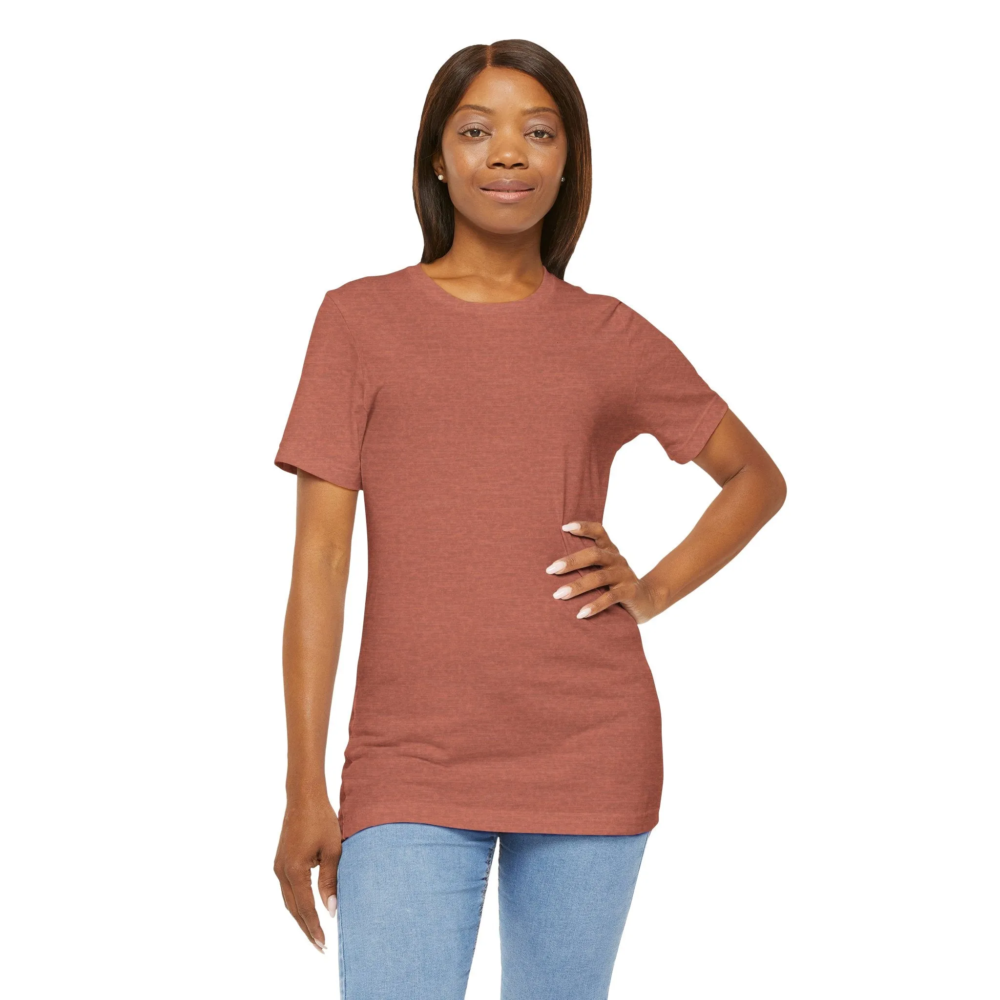 Womens Heather Clay T Shirts Premium Casual Short Sleeve Shirts Oversized Tops