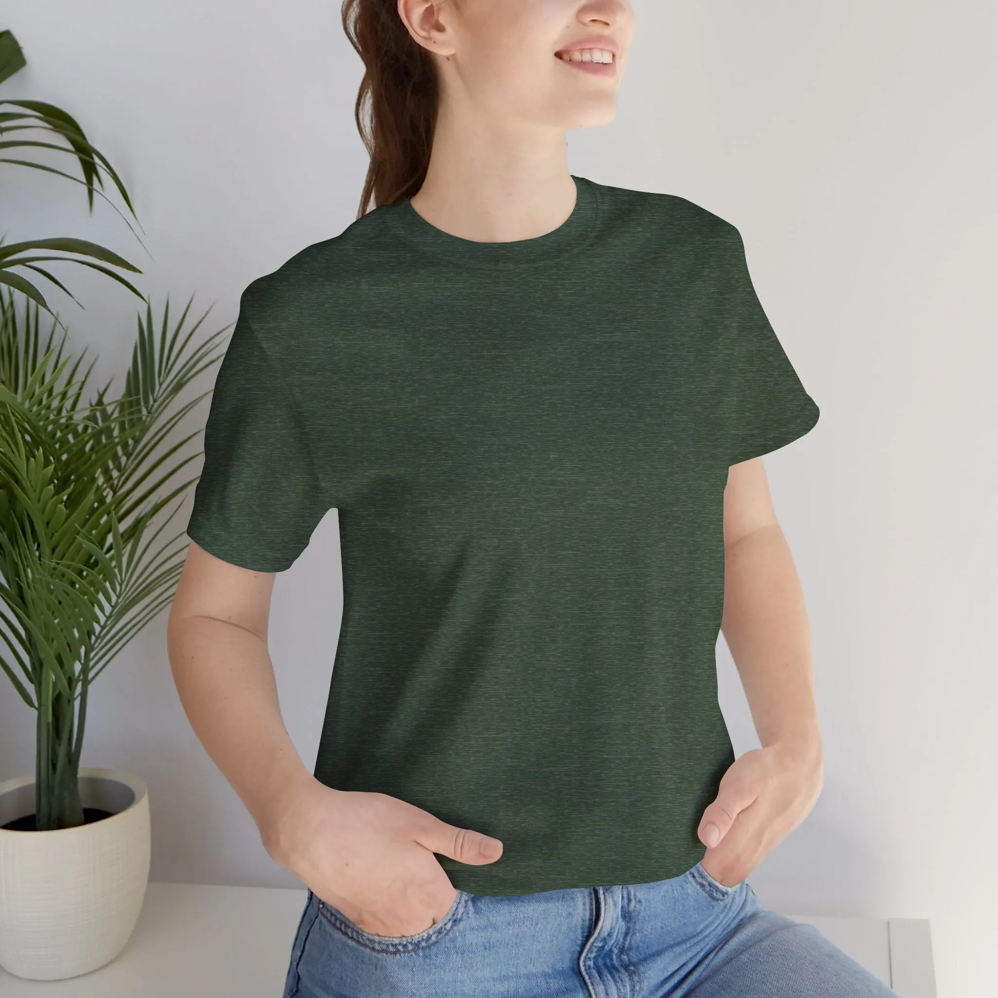 Womens Heather Forest T Shirts Premium Casual Short Sleeve Shirts Oversized Tops