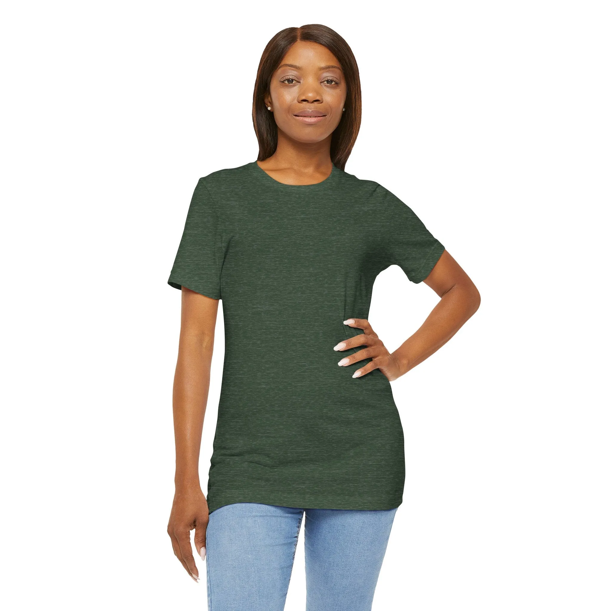 Womens Heather Forest T Shirts Premium Casual Short Sleeve Shirts Oversized Tops