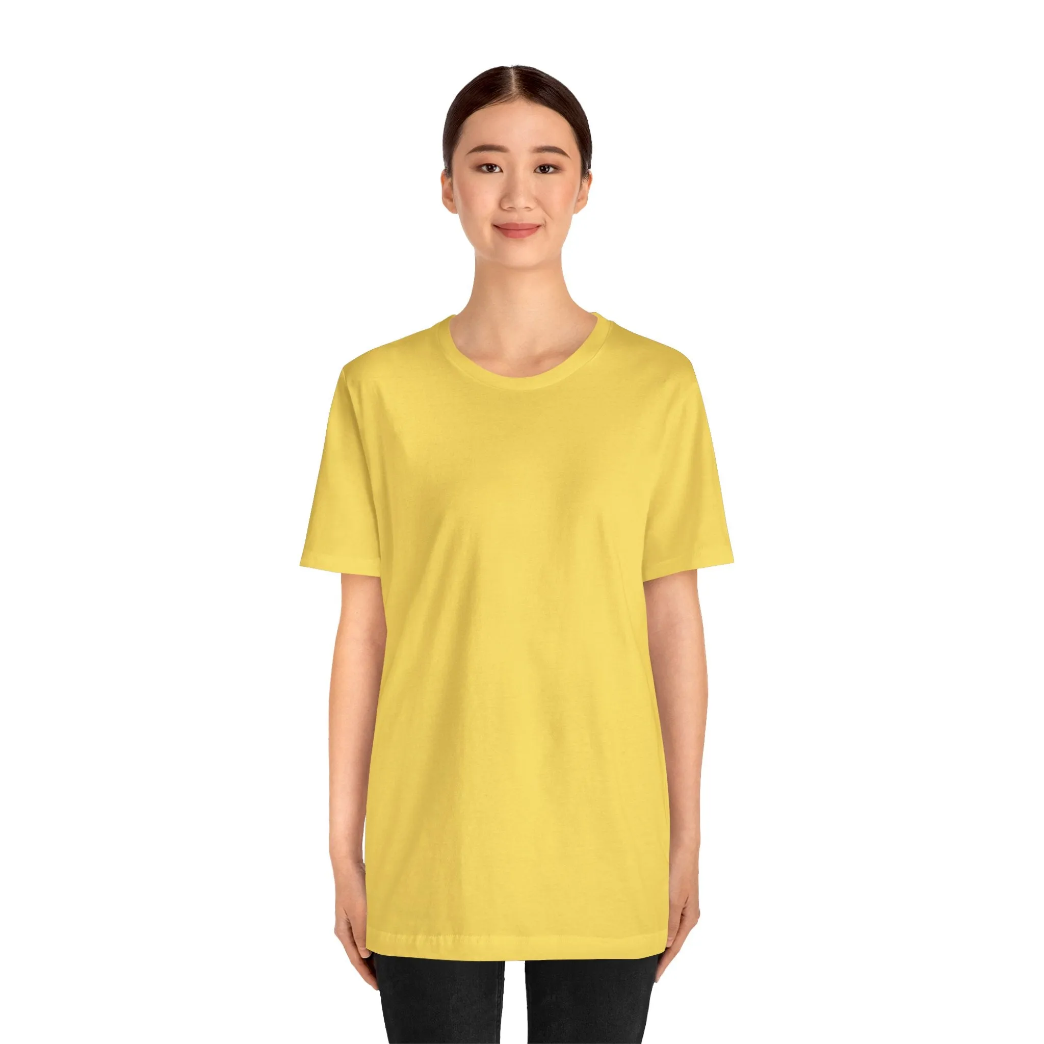 Womens Maize Yellow T Shirts Premium Casual Short Sleeve Shirts Oversized Tops