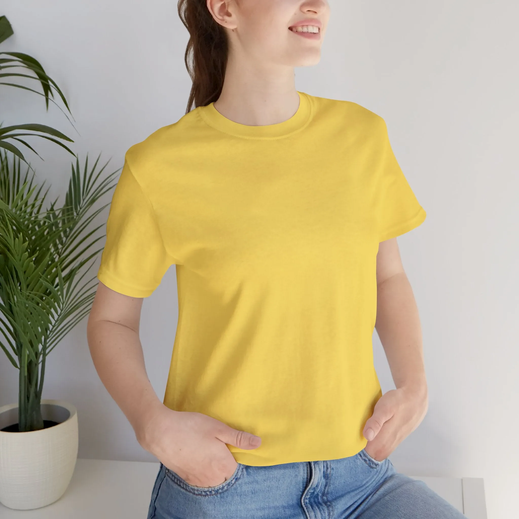 Womens Maize Yellow T Shirts Premium Casual Short Sleeve Shirts Oversized Tops