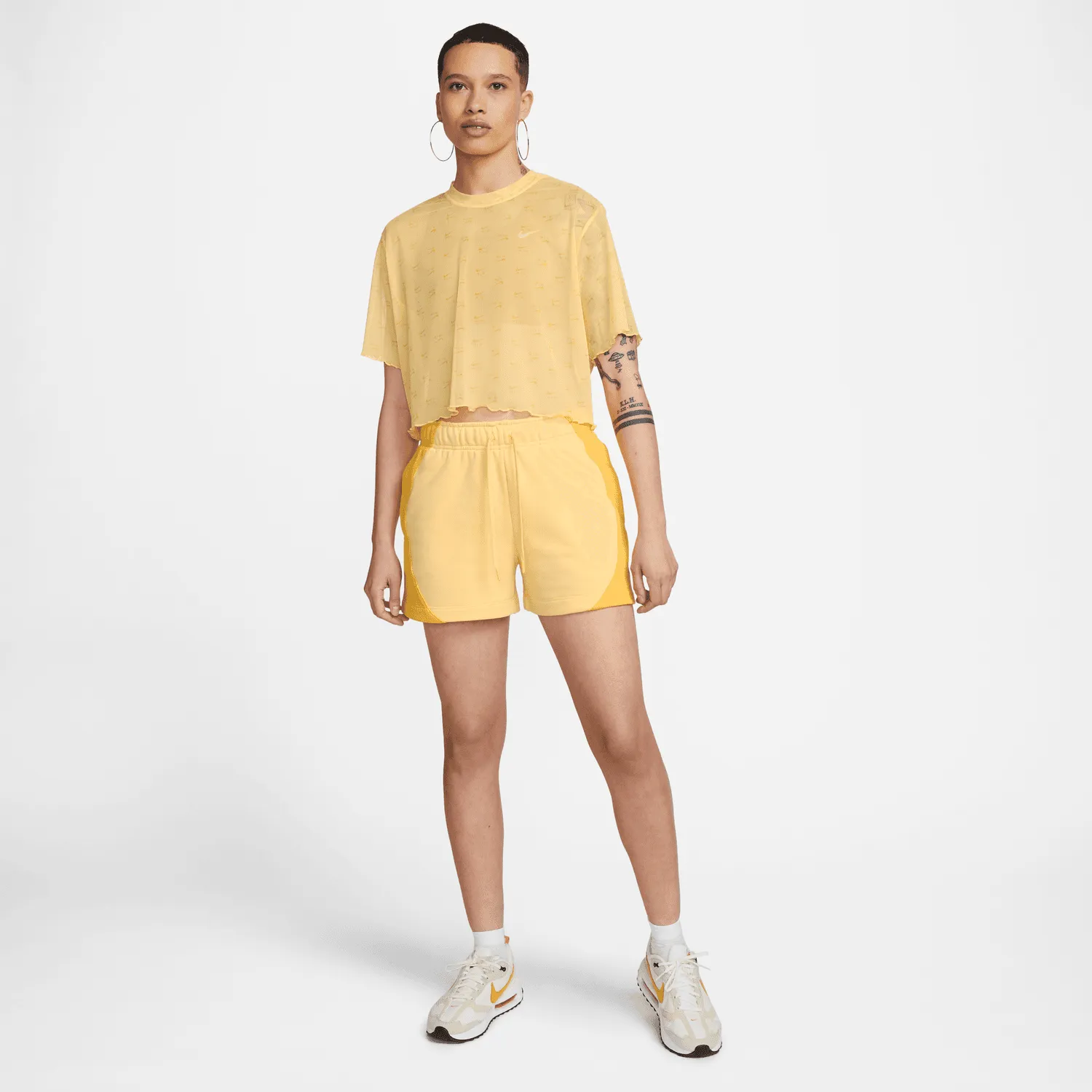 WOMEN'S NIKE AIR MESH SHORT SLEEVE CROP