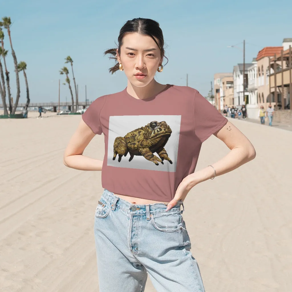 Yellow Toad Women's Flowy Cropped Tee