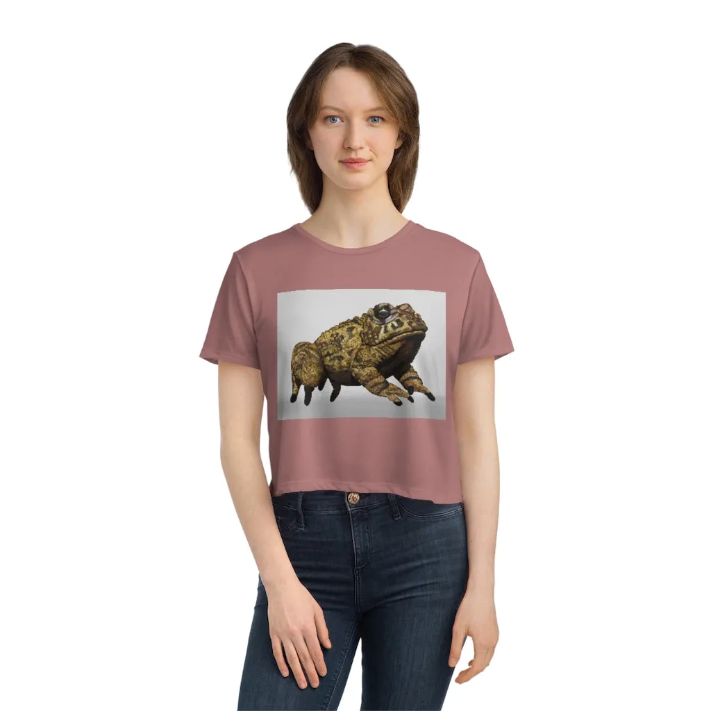 Yellow Toad Women's Flowy Cropped Tee